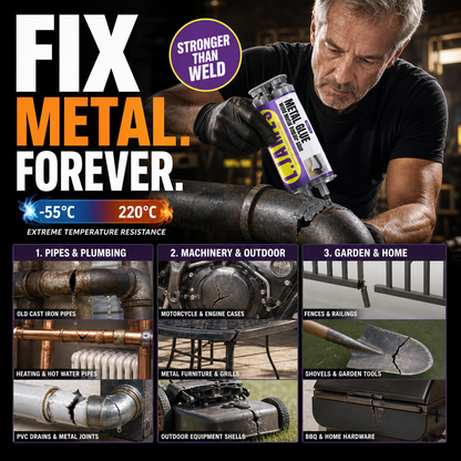 Metal Weld Repair Glue – 2-Part Epoxy for Permanent Metal Repairs