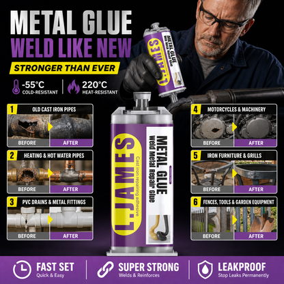 Metal Weld Repair Glue – 2-Part Epoxy for Permanent Metal Repairs