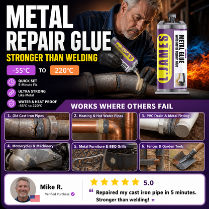 Metal Weld Repair Glue – 2-Part Epoxy for Permanent Metal Repairs