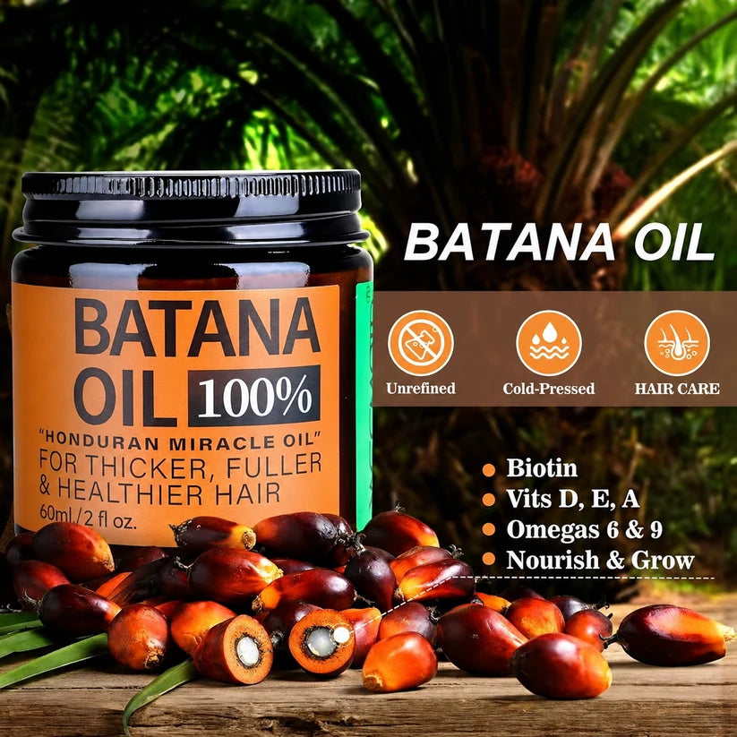 🔥Batana Oil for Hair Growth,Raw Organic Batana Mask from Honduras🌱